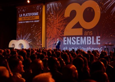 LA PLATEFORME DU BÂTIMENT – LES 20 ANS DE L’ENSEIGNE