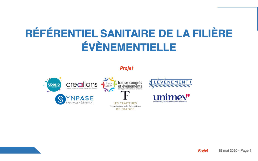 Référentiel sanitaire de la filière événementielle