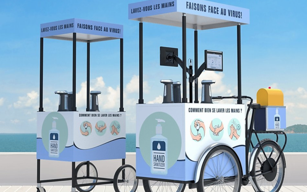 Chocolat, boissons fraiches, gel hydroalcoolique !