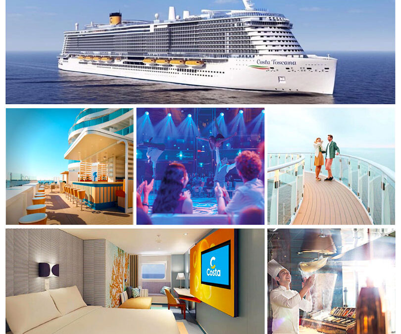 Croisière inaugurale du Costa Toscana, nous y étions !